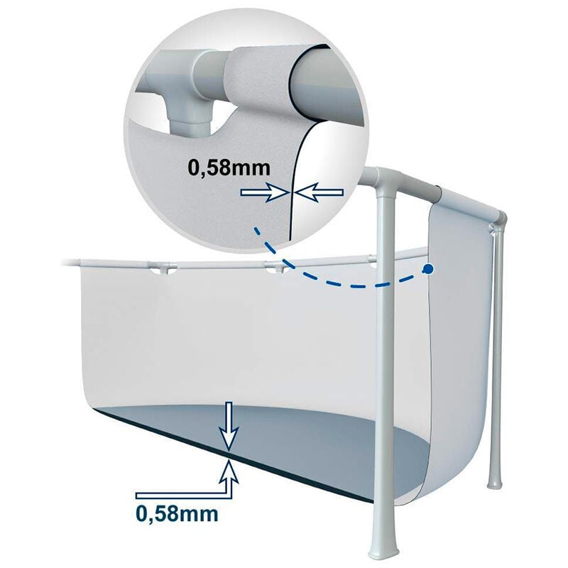 Piscina Rettangolare Intex Prism Frame 300x175x80cm con Accessori Inclusi